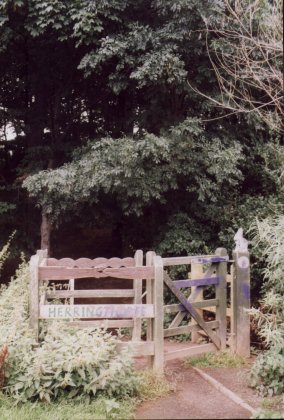 Gate into Herringthorpe Wood